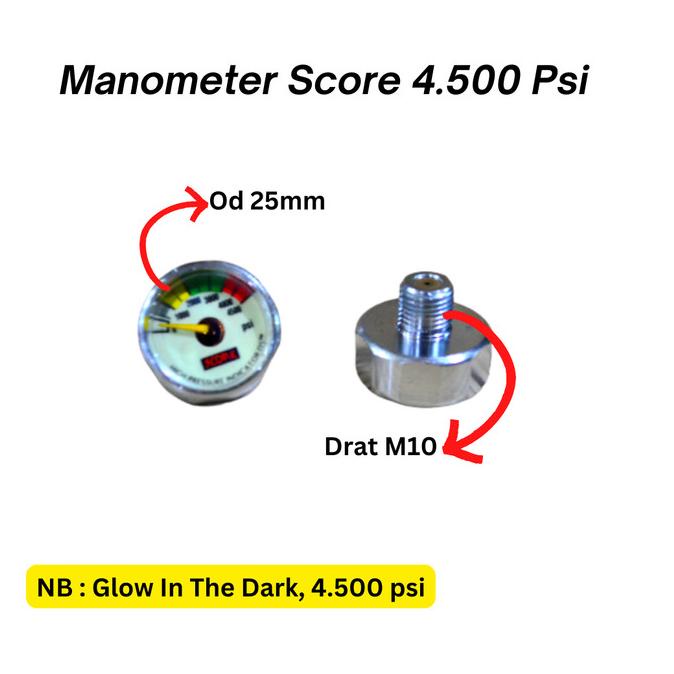 Jual Manometer Score 4.500Psi Ori | Shopee Indonesia