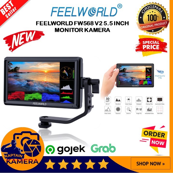 Jual Feelworld Fw568 V2 5 5 Inch Kamera Dslr Field Monitor Shopee