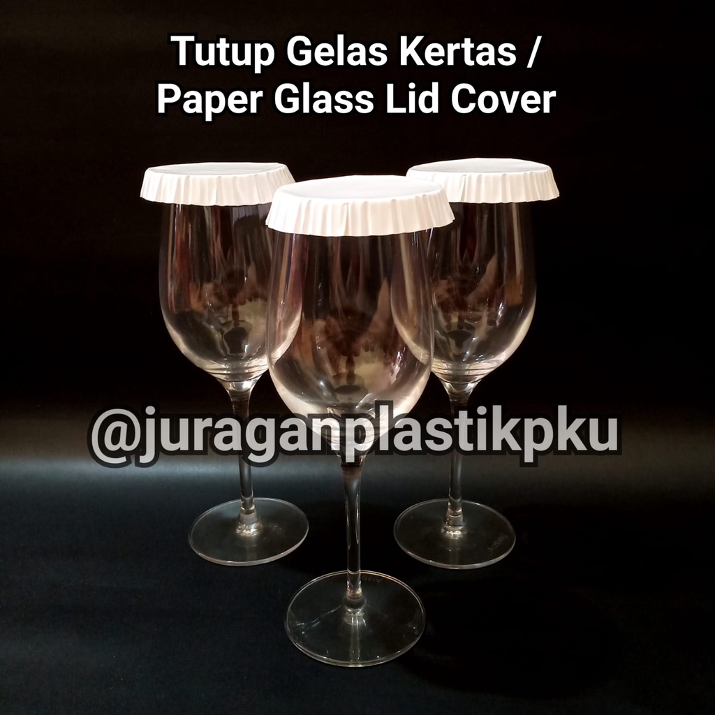 Jual Tutup Gelas Kertas Isi 200pcspack Paper Glass Lid Cover Gelas Putih Meeting Acara 1703