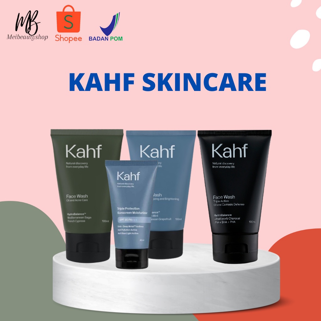 Jual KAHF FACE WASH KAHF SUNSCREEN KAHF FACE SCRUB Shopee Indonesia