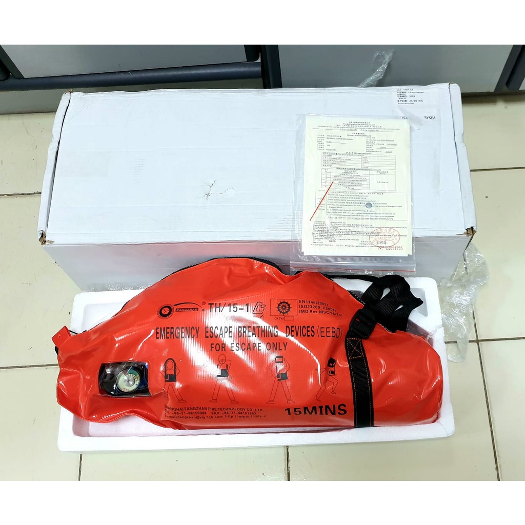 Jual EEBD (Emergency Excape Brearthing Devide 15M Merek FangZhan ...