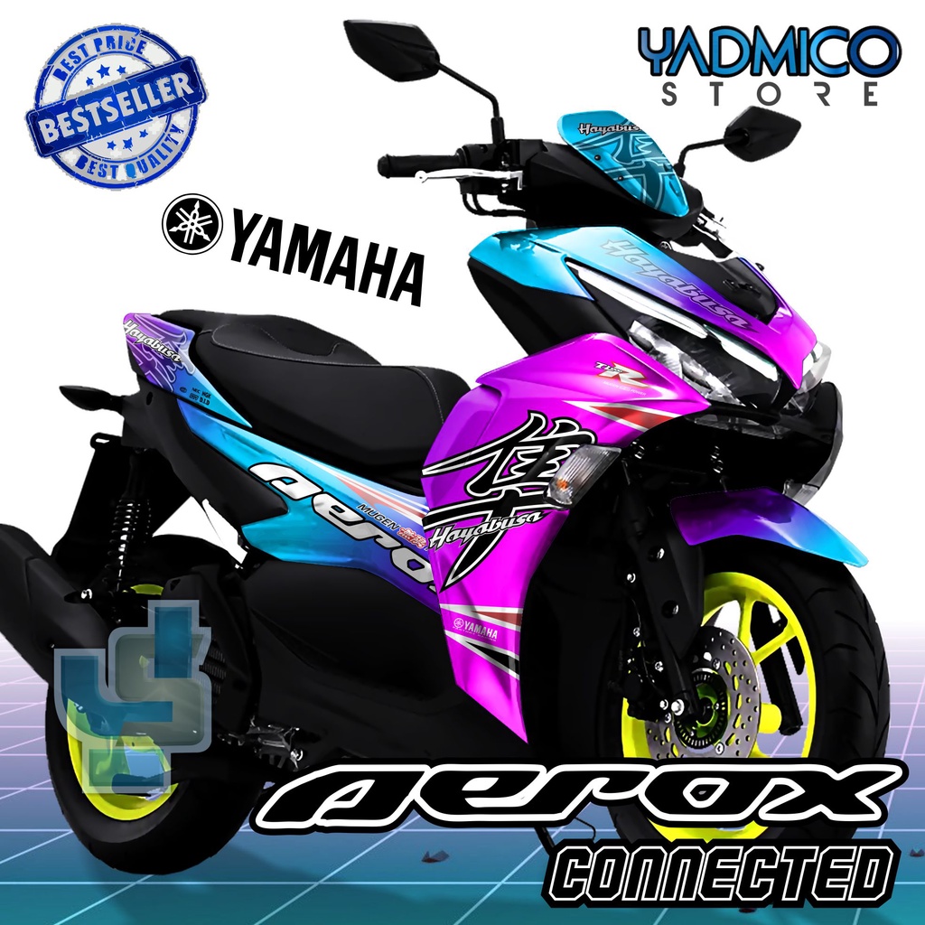 Jual Decal Aerox 155 Connected Full Body Stiker Motor Aerox 155