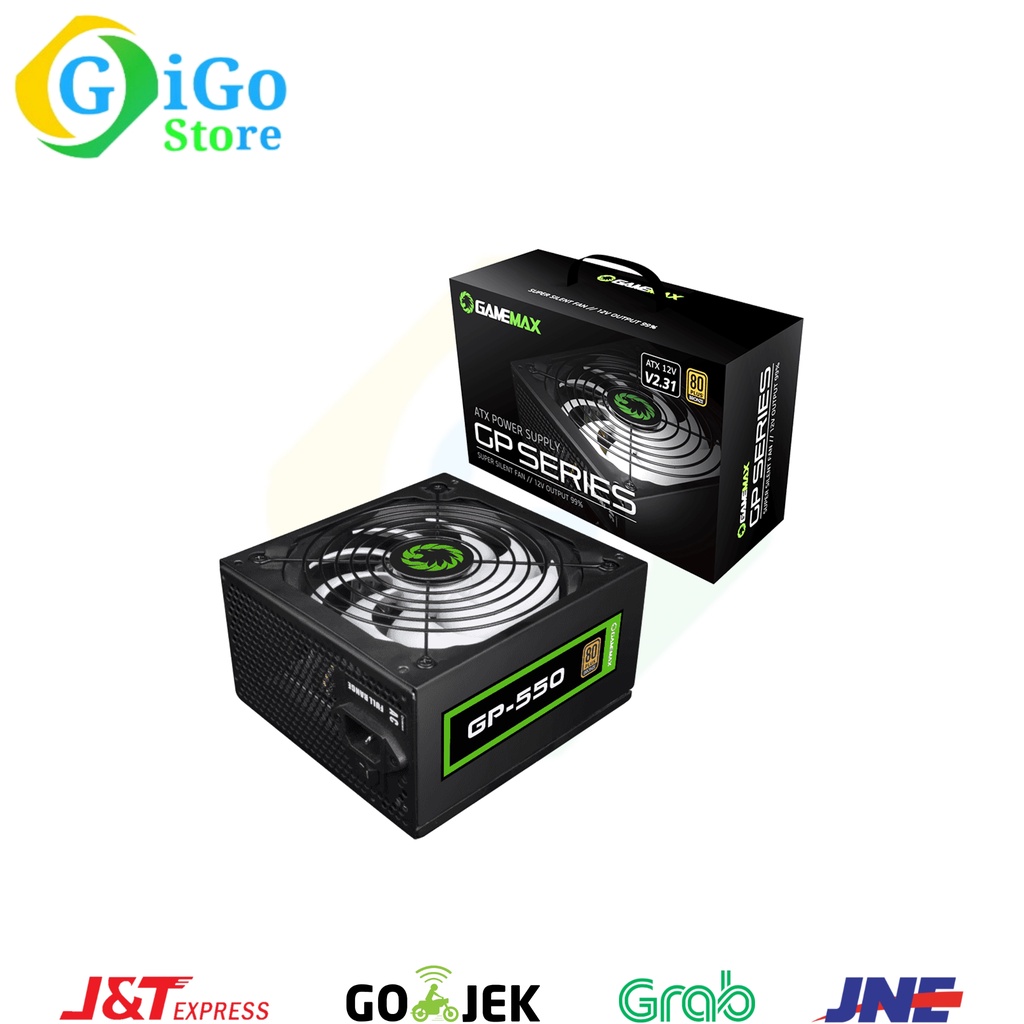 Jual Power Supply Gamemax GP-550 80 Plus Bronze 550W Komputer PC CPU ...