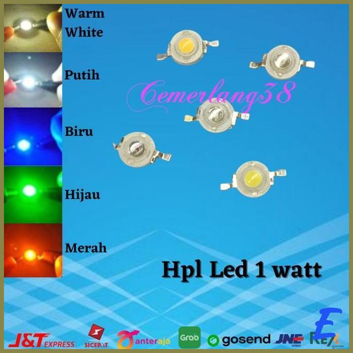 Jual HPL HIGH POWER LED EPISTAR EPILED CHIP COB BIJI MATA 1W 1 WATT ...