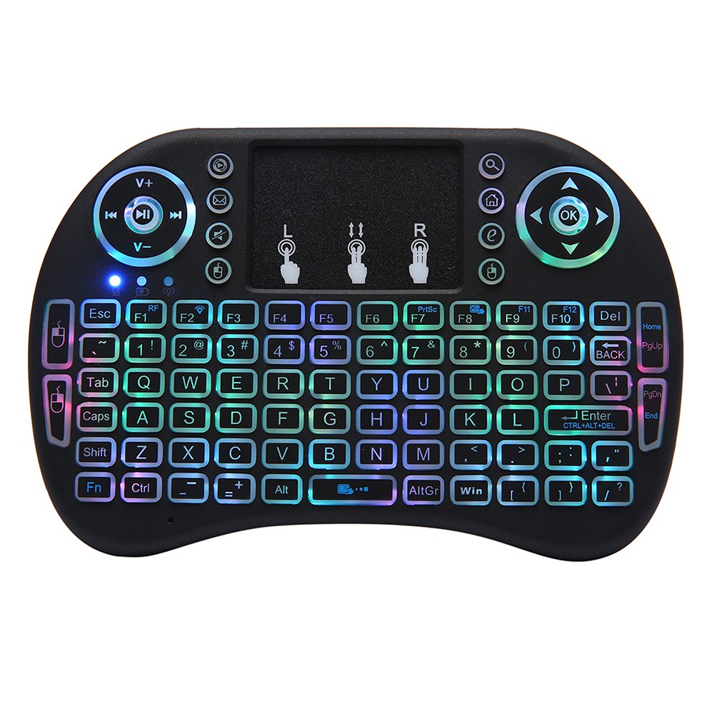 Jual PP Mini Keyboard Wireless USB - Rainbow Remote Kontrol TV ...