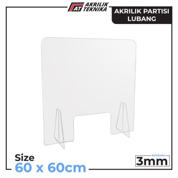 Jual Akrilik 60 Partisi Divider Limited Table 60 Sekat Dijual