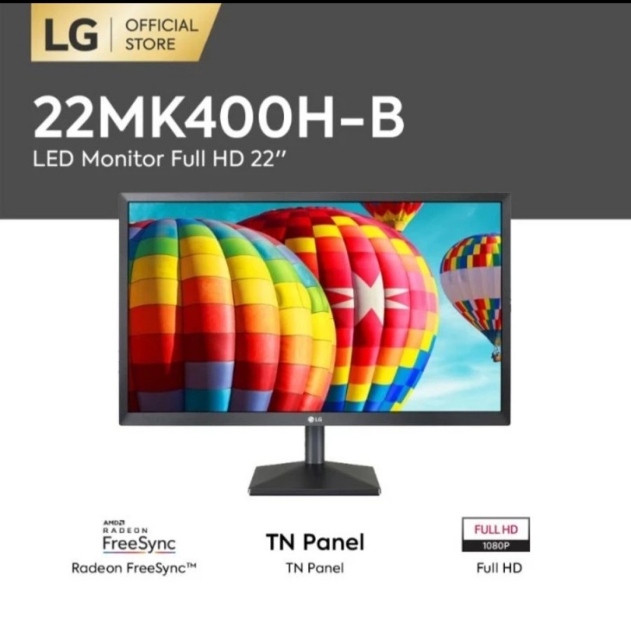 Jual MONITOR LG 22 INCH 22MK400H-B LED WIDE FULL HD | Shopee Indonesia