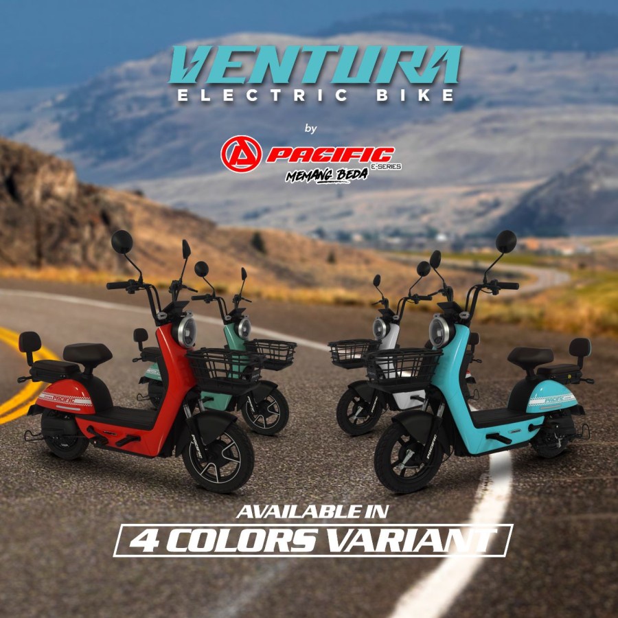 SEPEDA LISTRIK E BIKE PACIFIC VENTURA 500WATT GARANSI RESMI PACIFIC