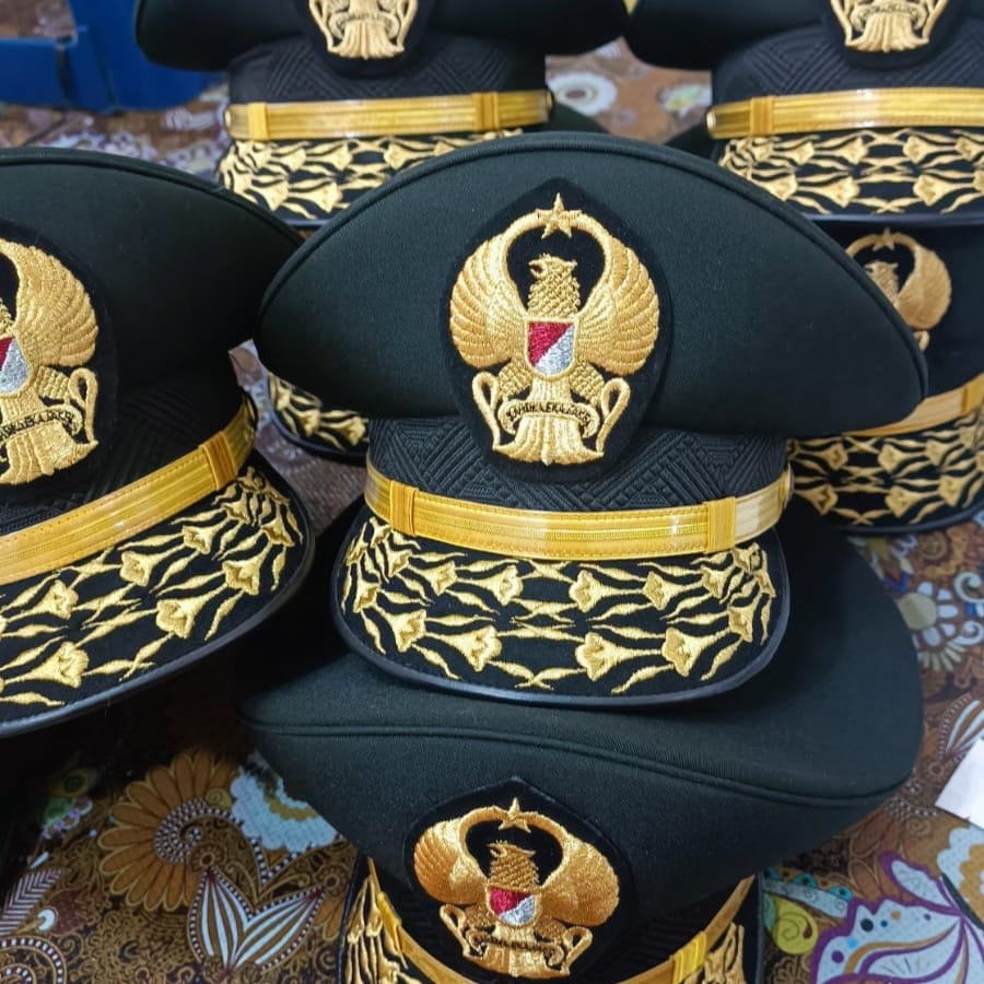 Jual Topi Pet Pati Tni Ad Perwira Tinggi Angkatan Darat Pdu Pdh Utama