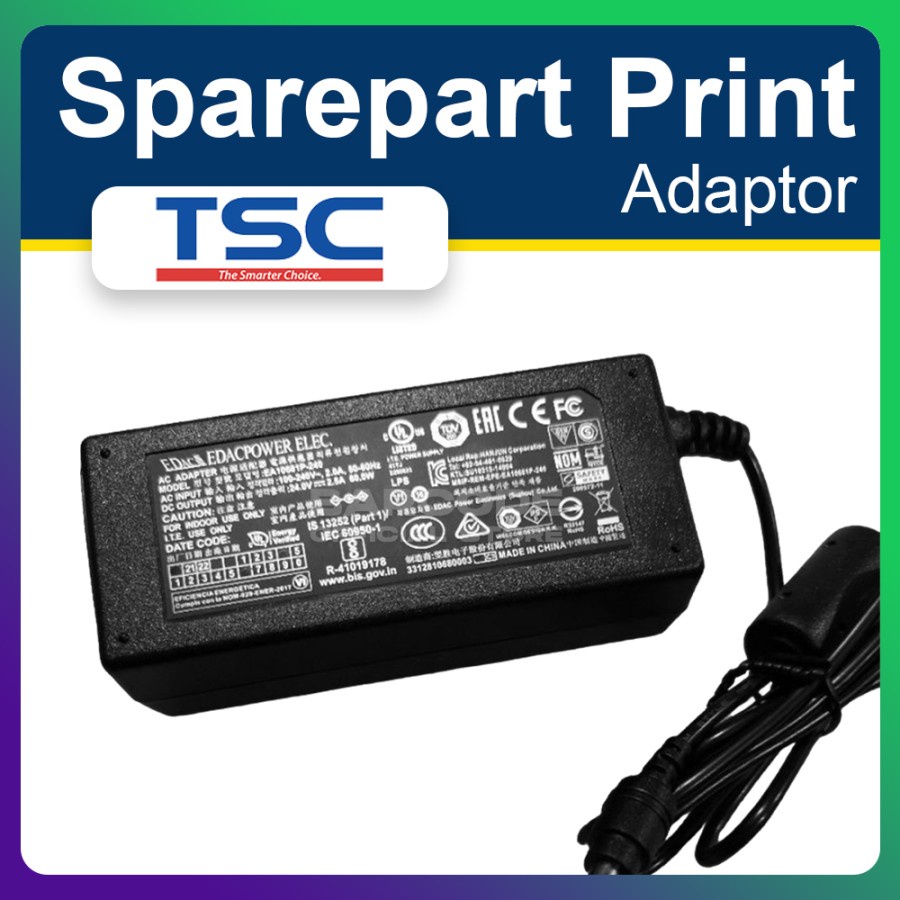 Jual Adaptor Ori TSC TTP 244 Pro Original Printer Barcode | Shopee ...