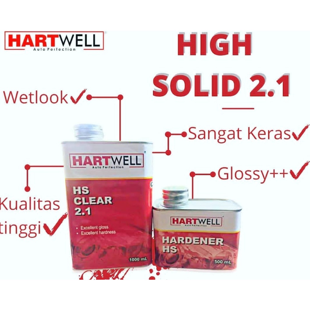 Jual Hartwell HS clear 21 (Pernis Motor / Varnish Mobil / Cat Mobil