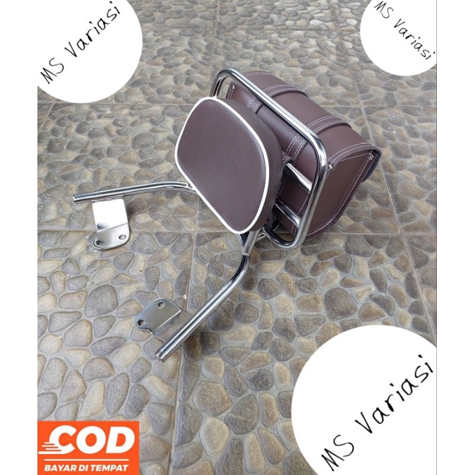 Jual Backrack plus Sidebag Honda Scoopy / Aksesoris Honda Scoopy ...
