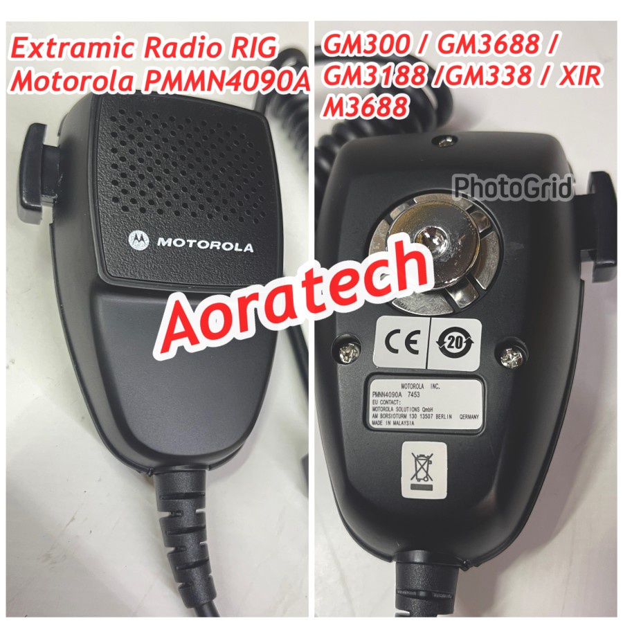 Jual PTT Mic Radio RIG Motorola Xir M3688 GM3688 GM300 GM338 GM3188 ...