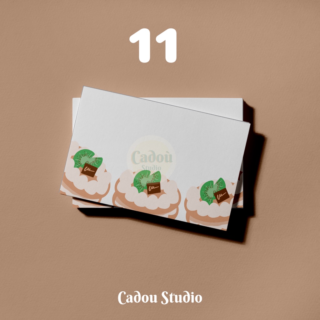 Jual Blank Card / Kartu Ucapan / Greeting Card / Gift Card Makanan Roti ...