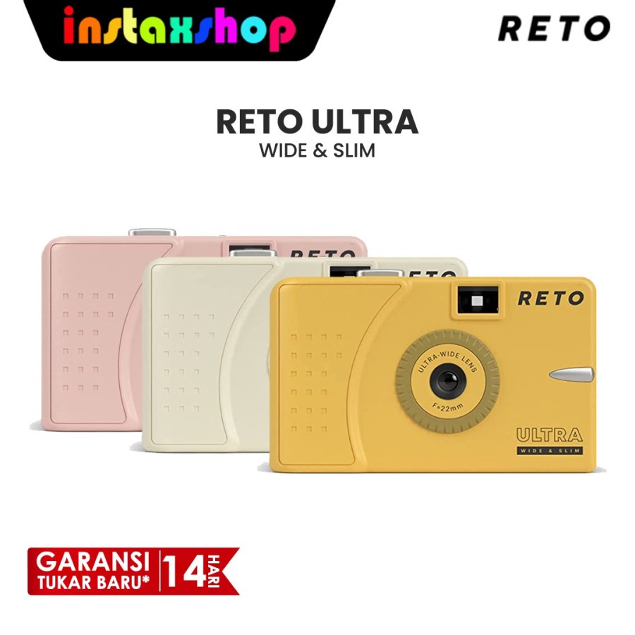 RETO Ultra Wide en Slim 35 mm herbruikbare daglicht-filmcamera, 22 mm groothoeklens, focusvrij, licht, eenvoudig te bedienen, donkergrijs