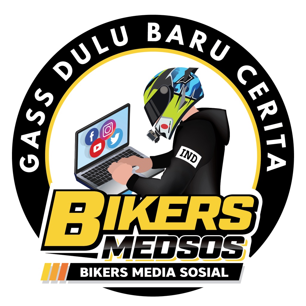 Jual Sticker Motor Bikers Medsos / Stiker Bikers Media Sosial / Sticker ...