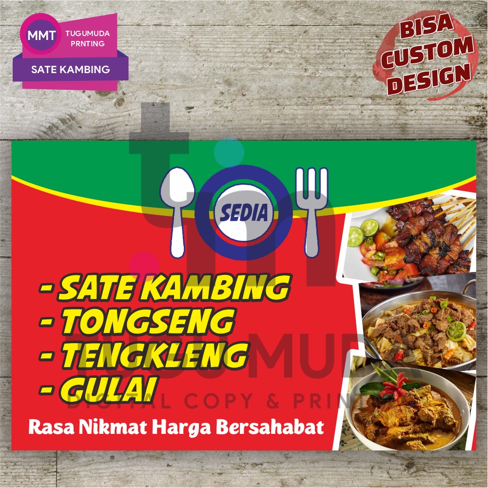 Jual Cetak Spanduk Banner Mmt Warung Sate Kambing Lontong Tongseng Gulai Shopee Indonesia