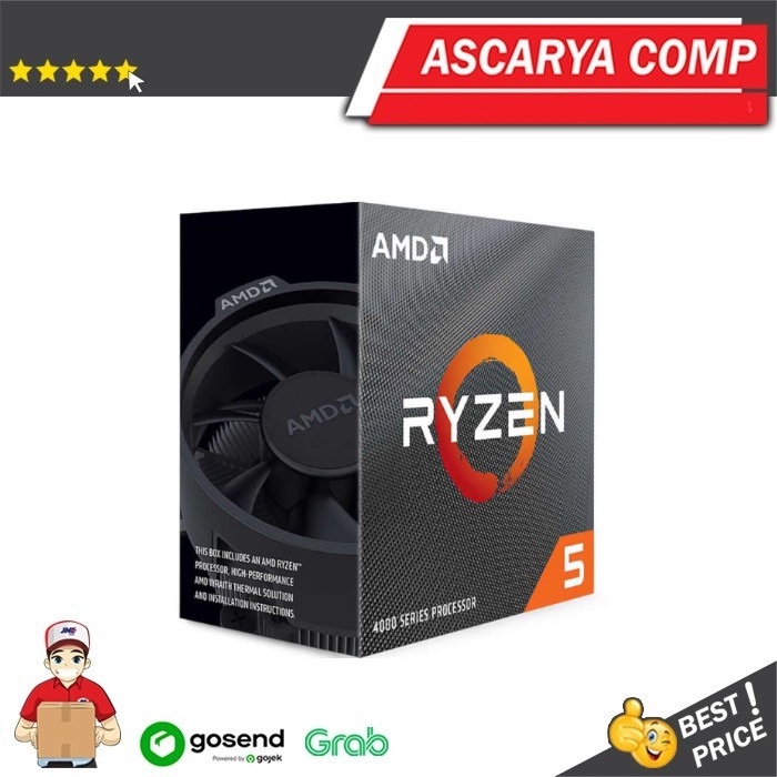Jual amd processor ryzen 5 4600g box with cooler shopee indonesia