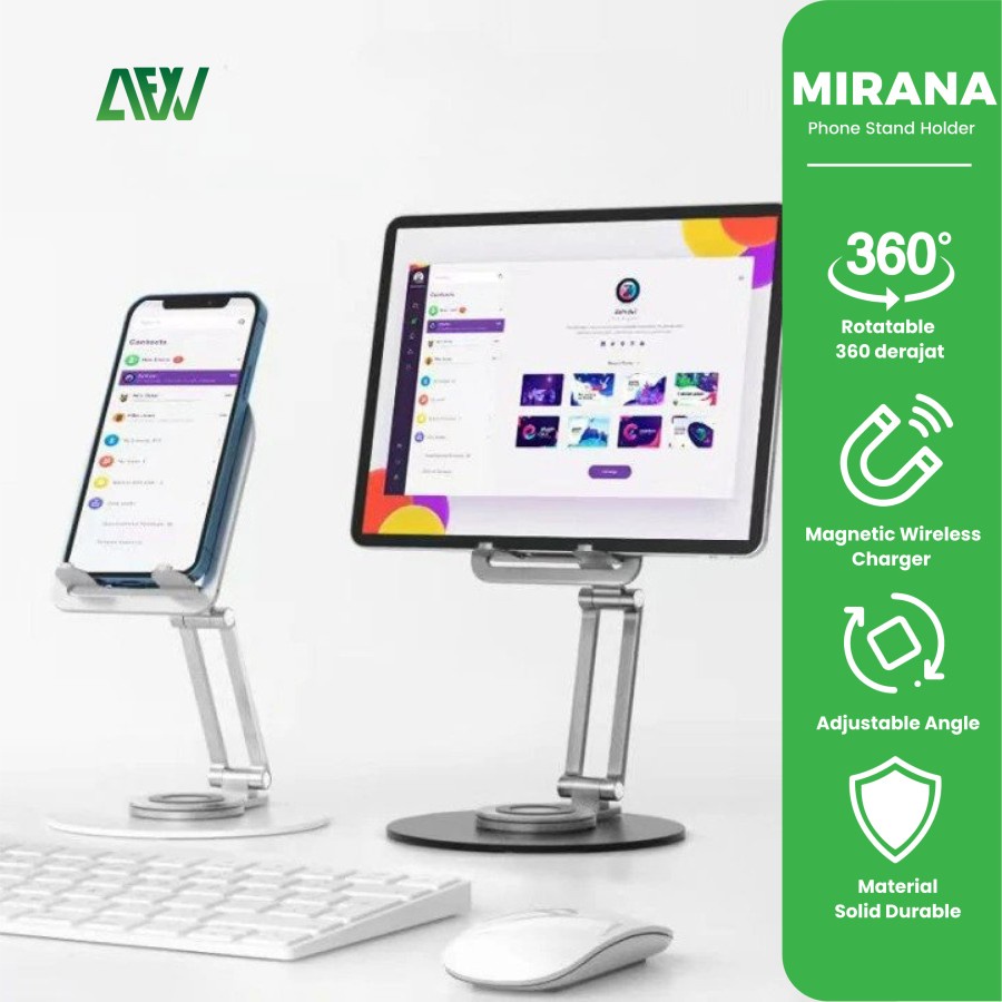 Jual All For Work Phone Holder MIRANA Stand Holder Handphone dan Tablet ...