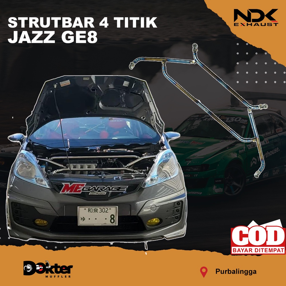 Jual STRUTBAR STABILIZER MOBIL 4 POIN MOBIL HONDA JAZZ GE8 STABILIZER