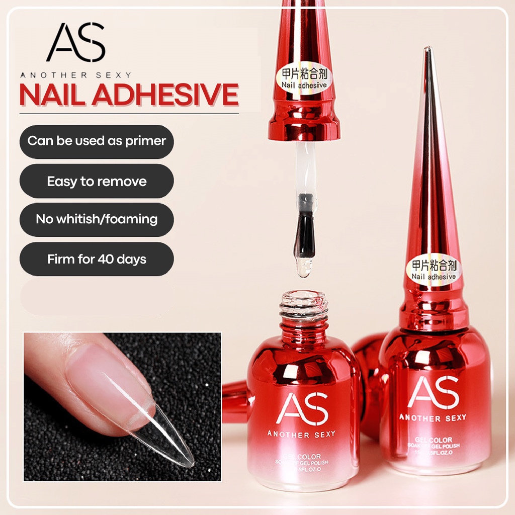 Jual [Original] 2023 AS [Another Sexy] NAIL TIPS ADHESIVE GEL GLUE15ML