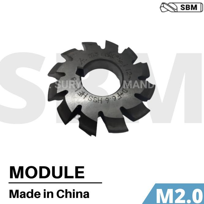 Jual Module Gear Milling Cutter / Modul Pisau Gigi 2.0 Pcs | Shopee ...