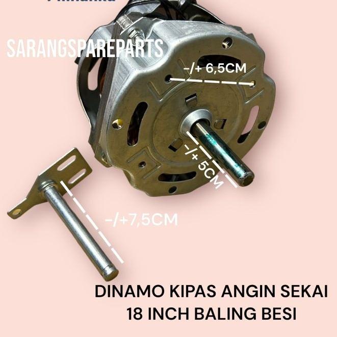 Jual ♣ Dinamo Kipas Angin Sekai 18 Inch Motor Mesin Kipas 18 Inch Baling Baling Besi Sekai 