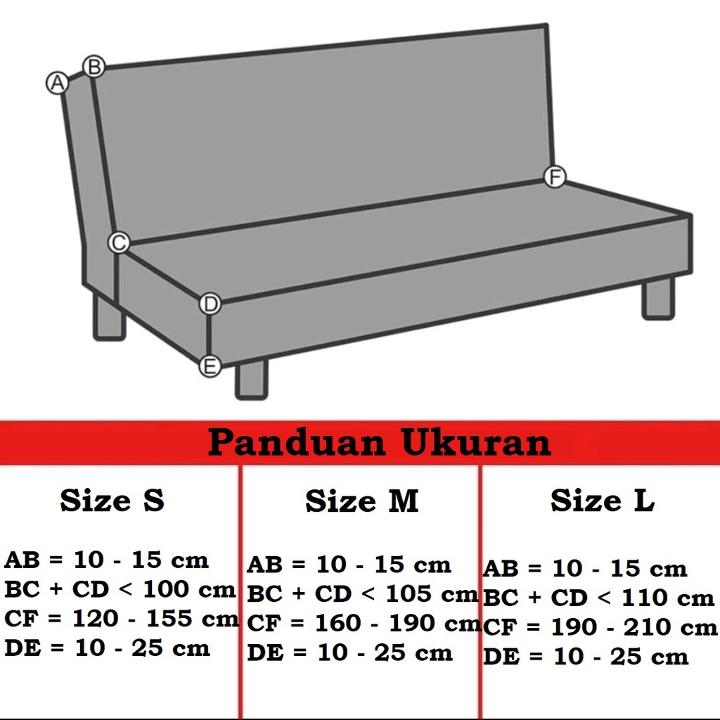 Jual CSB178 Cover Sofa Bed Sarung Sofa Bed Motif Pelindung Sofa Rata ...