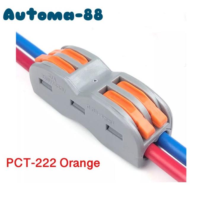 Jual Terminal Konektor sambung kabel 4 pin 2x2 TAB WAGO PCT 222 PCT222 ...