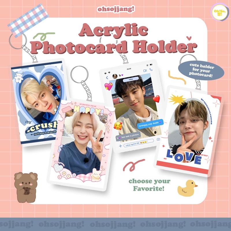 Jual ACRYLIC PHOTOCARD HOLDER PC HOLDER AKRILIK BY OHSOJJANG | Shopee ...