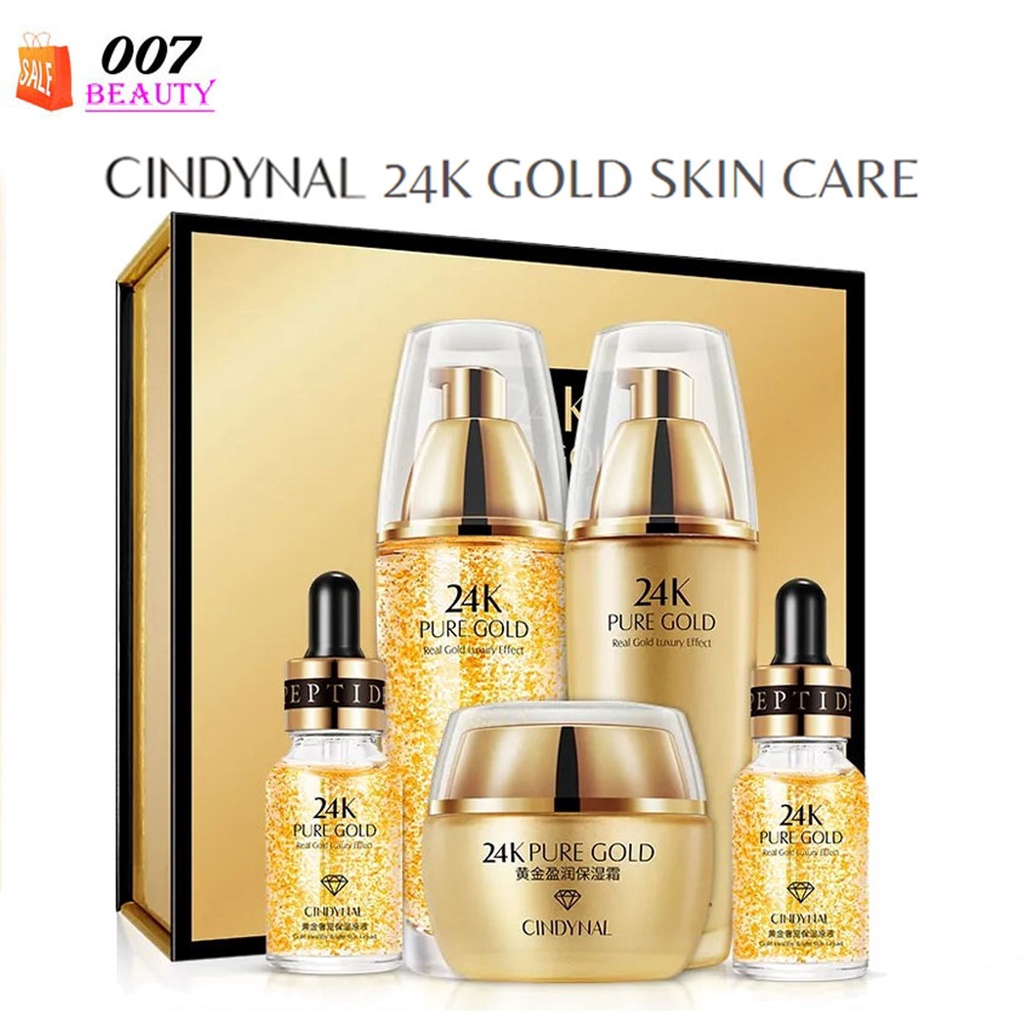 Jual CINDYNAL 24K Pure Gold Paket Skincare Set With Flek Hitam Serum ...