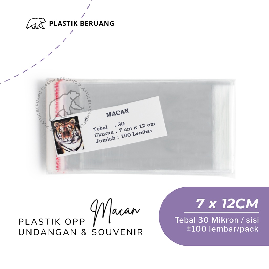 Jual Plastik Opp Macan X Tebal Micron Perekat Lem Plastik