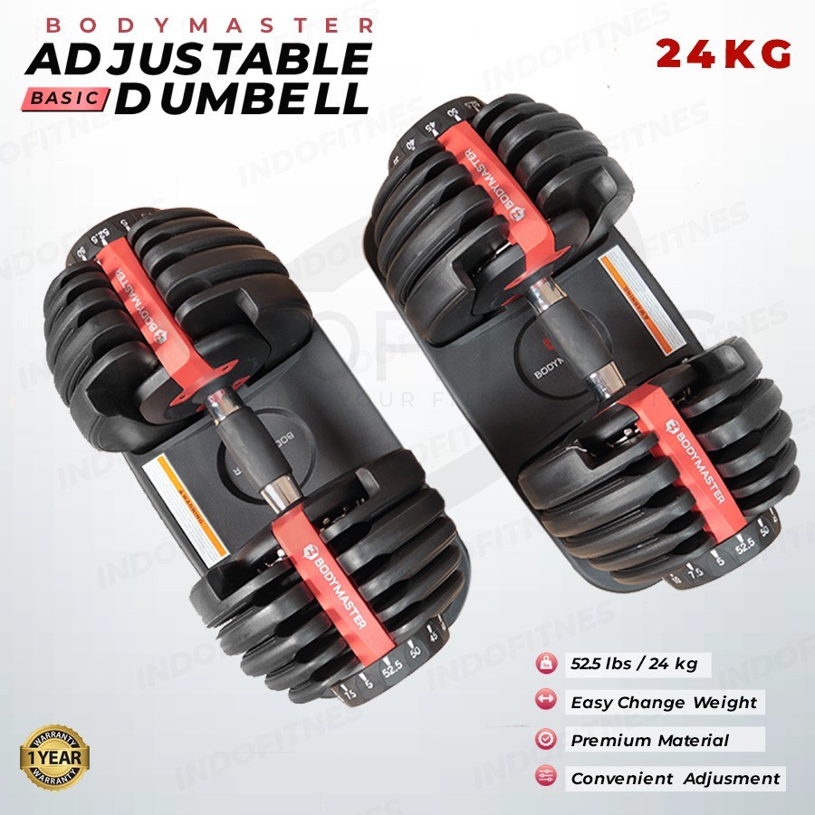 Jual Bodymaster Adjustable Basic Dumbell Kg Lbs Dumbel Set Not Bowflex Gym Import