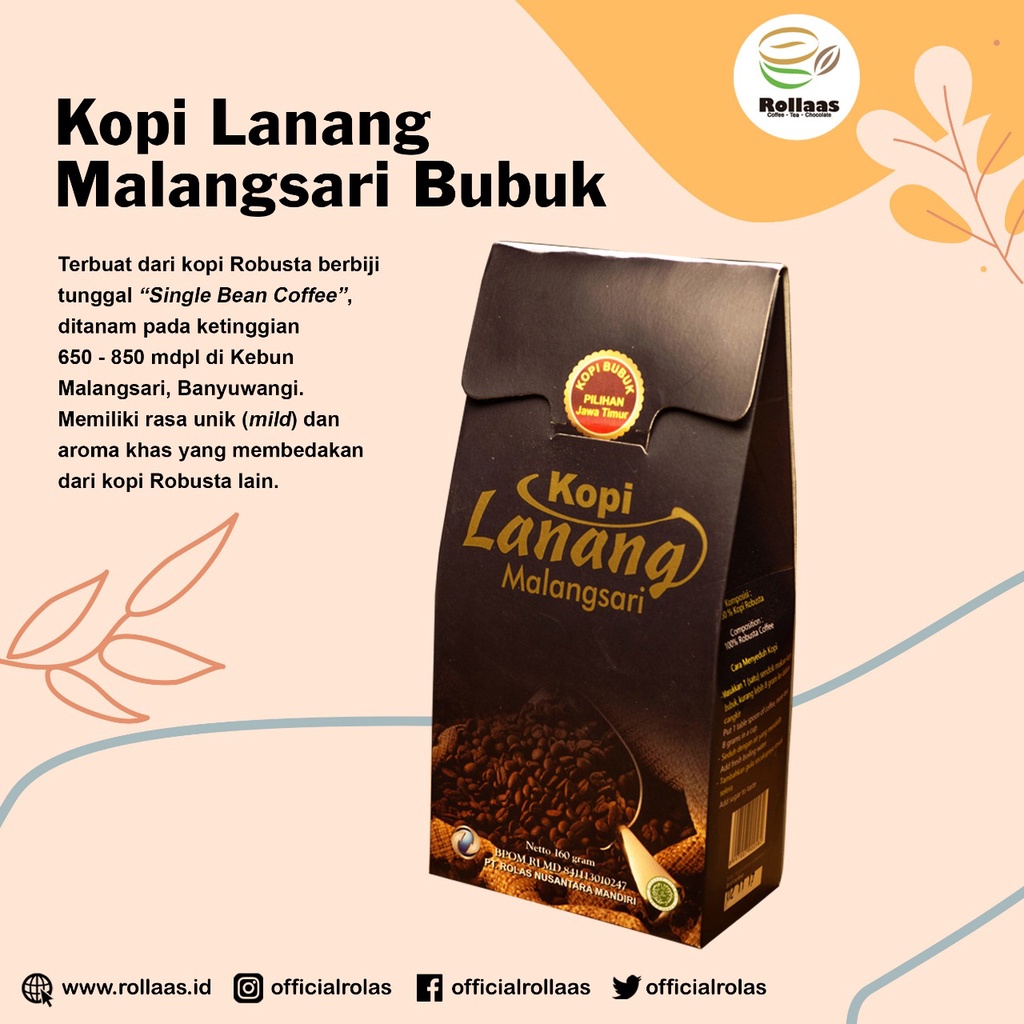Jual Kopi Lanang Robusta Bubuk Malangsari - Kopi Rolas | Shopee Indonesia