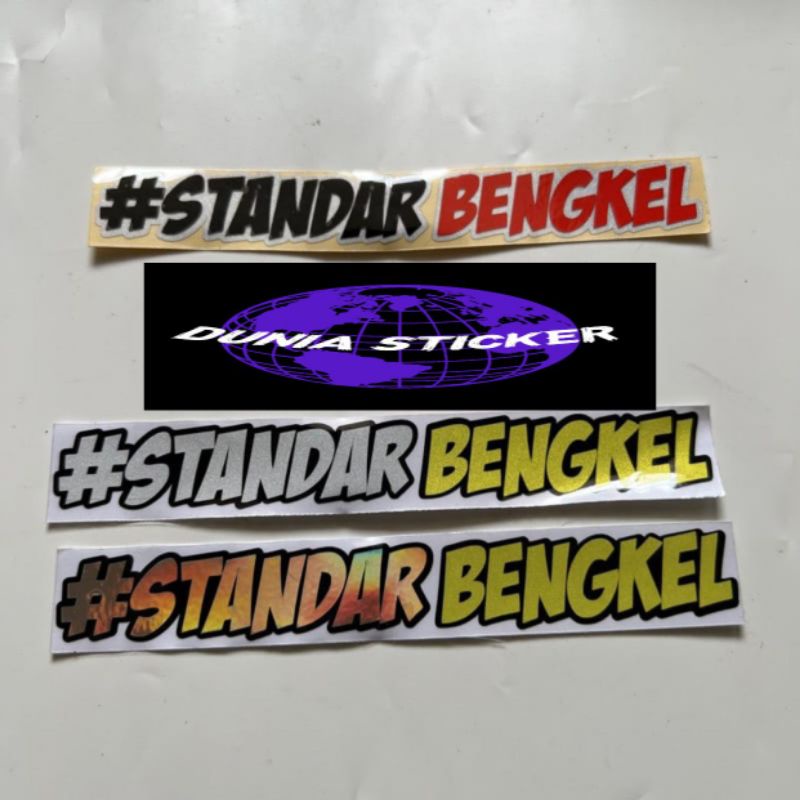 Jual Stiker Standar Bengkel Sticker Cutting Stiker Viral Motor Murah ...