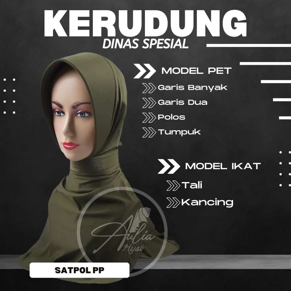 Jual Jilbab Dinas Premium Anti Tembem Satpol Pp Shopee Indonesia