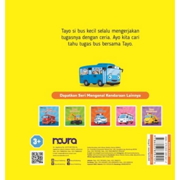 Jual Tayo Seri Mengenal Kendaraan Tayo Si Bus Kecil Boardbook