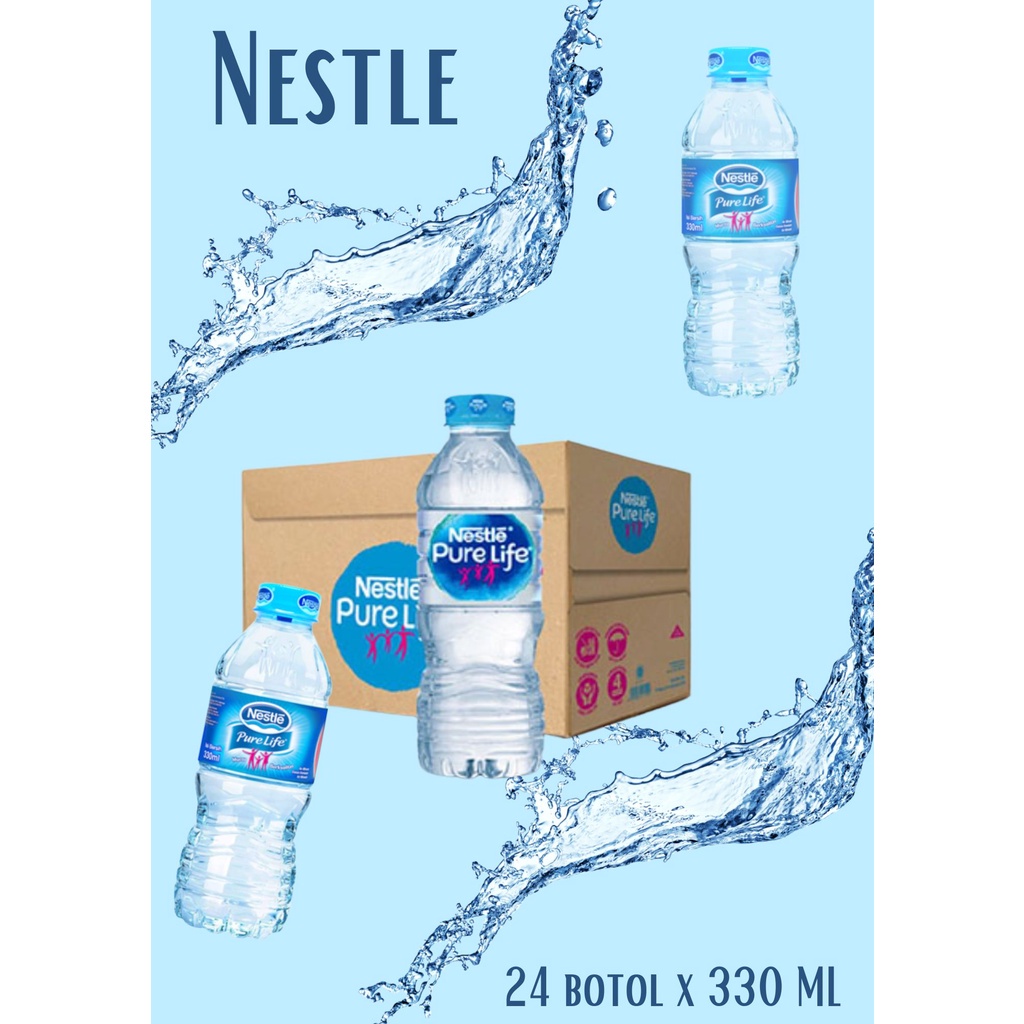 Jual Air Mineral Nestle Pure Life 330ml 1 Dus Isi 24 Botol 330ml Shopee Indonesia 8514