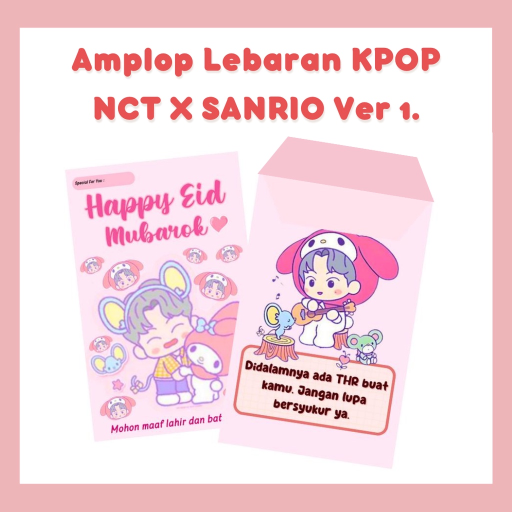 Jual Amplop Lebaran Kpop Nct Angpau Lebaran Kpop Amplop Nct Dream