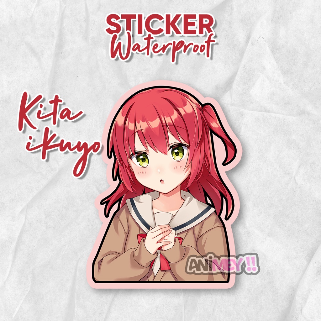 Jual Stiker Kita Ikuyo Bochi The Rock/ Sticker Anime Waterproof