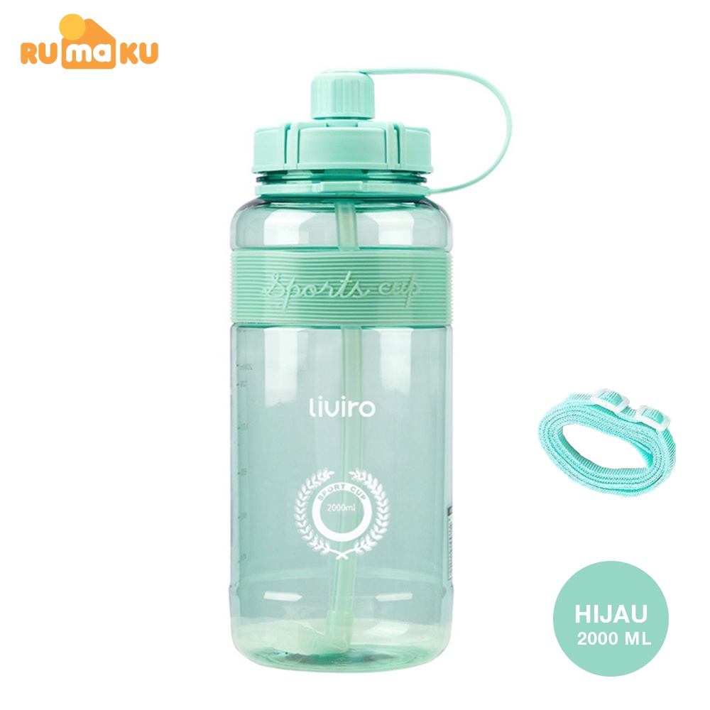Jual Rumaku Botol Minum Champy Sport Cup 2 Liter Besar Dengan Strap ...