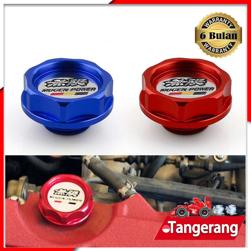 Jual Mugen Power Aluminum Car Engine Oil Cap Mobil Penutup Oli Mesin ...