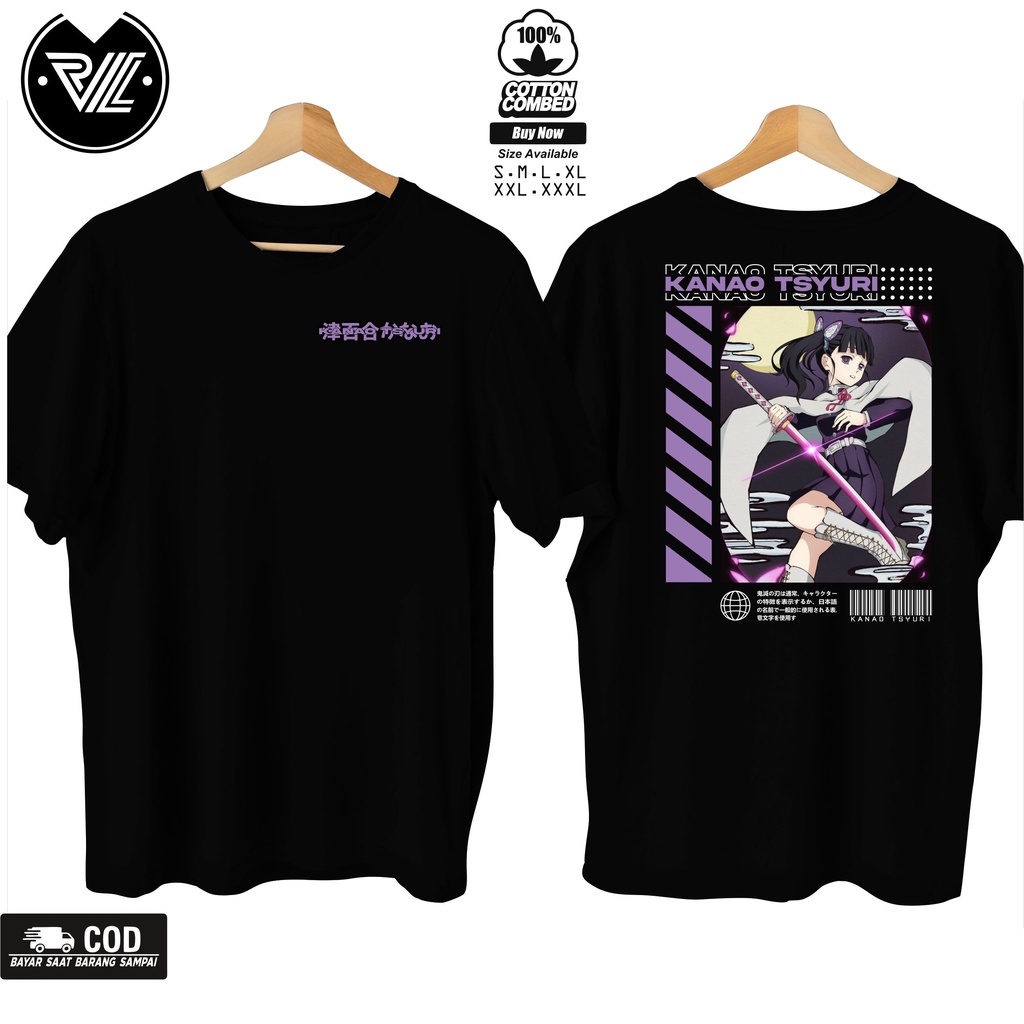 Jual Tshirt Kaos Kanao Tsyuri New Premium Anime Kimtesu No Yaiba 