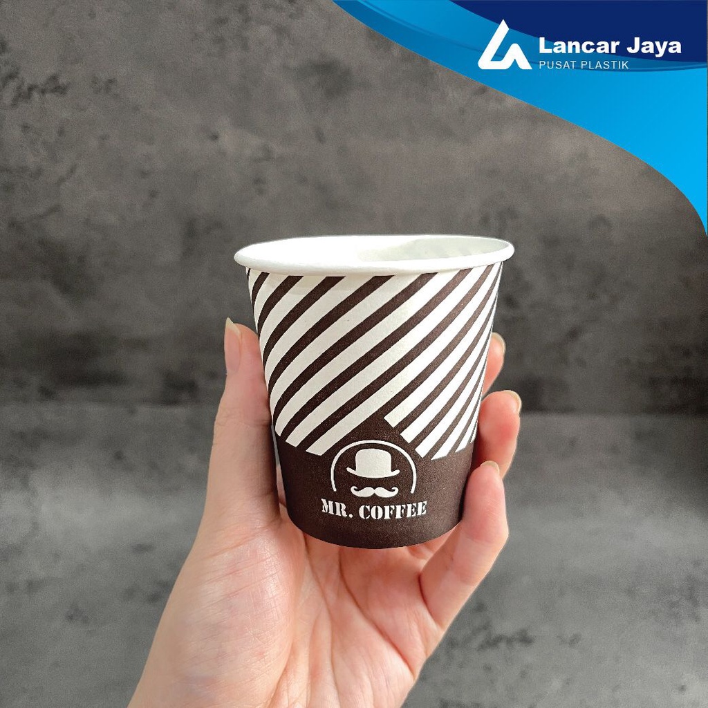 Jual Paper Cup Cup Tahan Panas Cup Kopi 8 Oz 65 Oz Gelas Kopi Cangkir 50 Pcs Shopee 8826