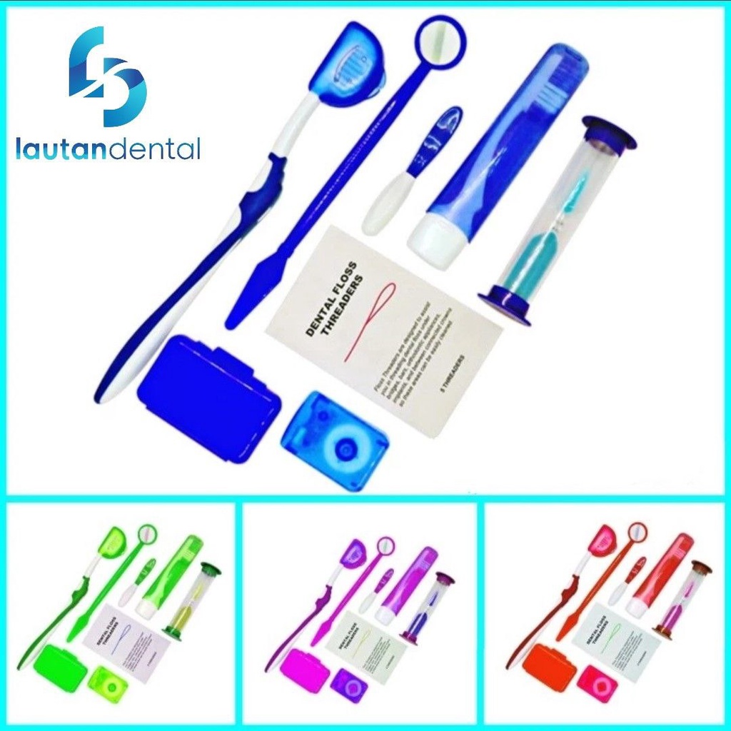 Jual Sikat Gigi Ortho Set / Orthodontic Cleaning Kit | Shopee Indonesia
