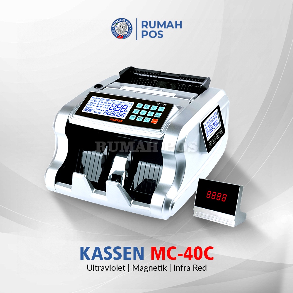 Jual Penghitung Uang Sensor Magnetik Money Counter Kassen Mc 40c Bill Counter Sensitif Super