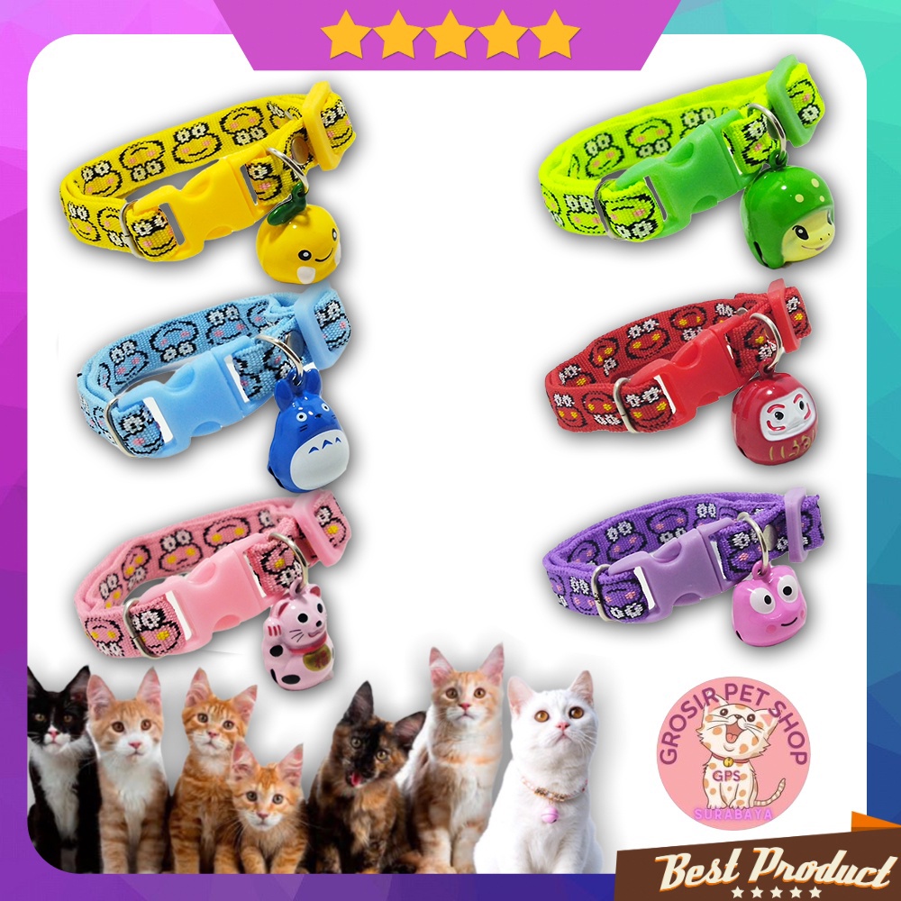 Jual kalung kucing motif bell Karakter motif kodok bahan tebal | Shopee ...