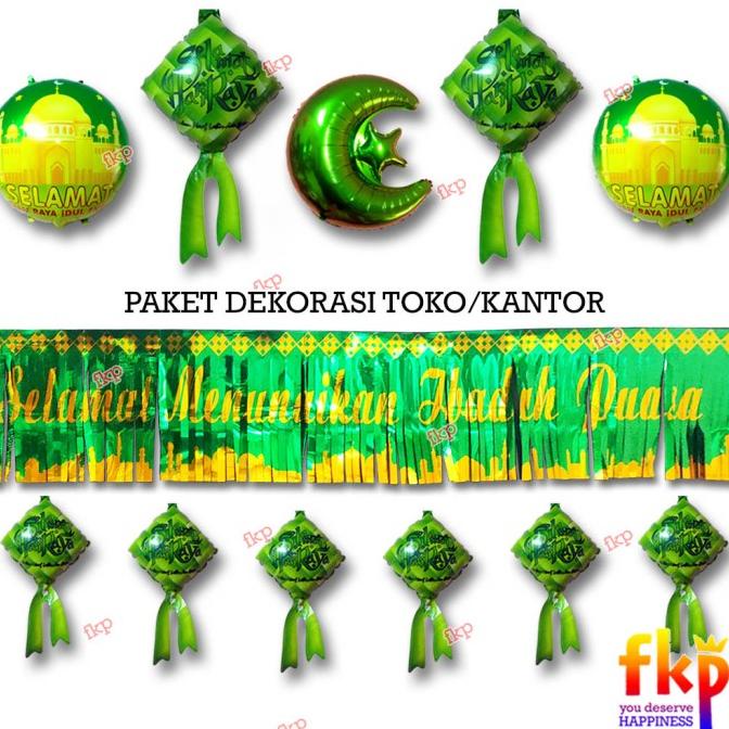 Jual Paket Dekorasi Ramadan Kantor / Rumah Makan / Dekor Idul Fitri