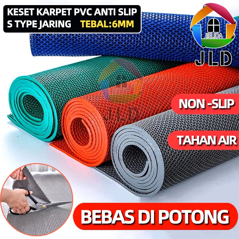 Jual JieLiDa Keset Karpet PVC Anti Slip 50 x 120 S Type Jaring | Shopee ...