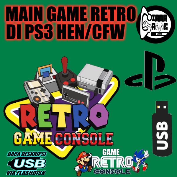 Jual Paket retro game main game retro di ps3 hen cfw Shopee Indonesia